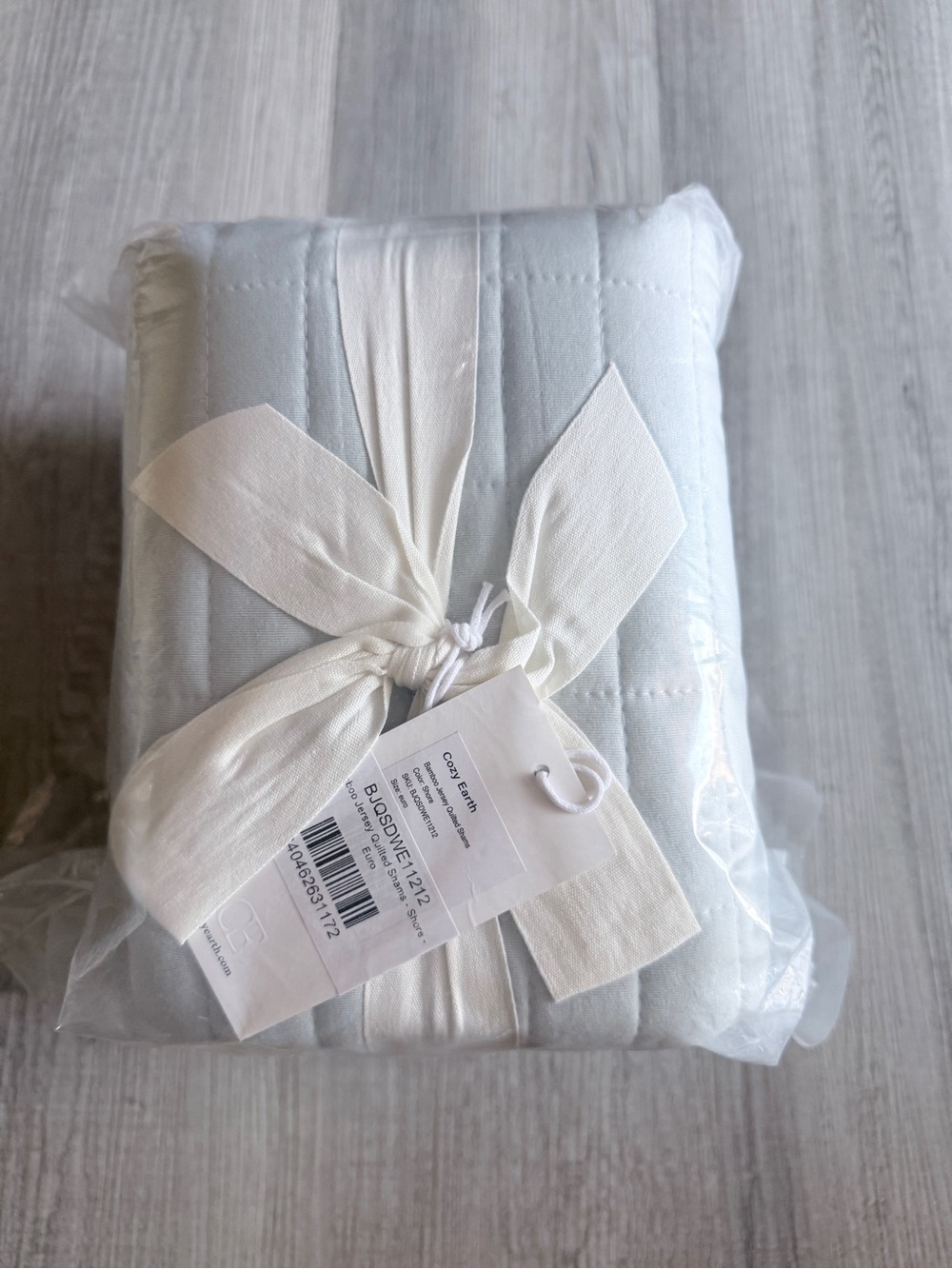 Cozy Earth 2 Euro QUILTED BAMBOO JERSEY Shams NWT TEMPERATURE REGULATING $176